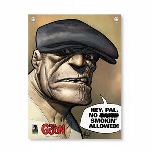 The Goon No Smoking /Shoplifters Will Be Prosecuted Sign 8.5x11 2014 Eric Powell